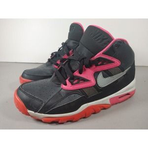 Nike Air Trainer SC High Auburn 2013 Size 5Y Bo Jackson Black Pink 579806-005